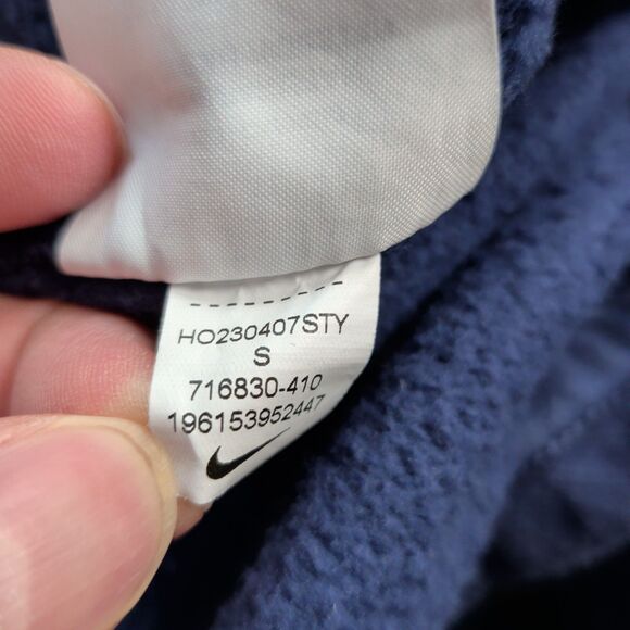 Nike Sportswear Club Fleece Joggers Mens S Navy Blue Swoosh Gym 716830-410 - Picture 4 of 11